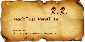 Ragályi Renáta névjegykártya