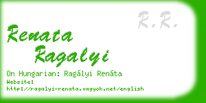 renata ragalyi business card